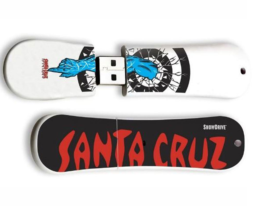 Флешка с логотипом сноуборд