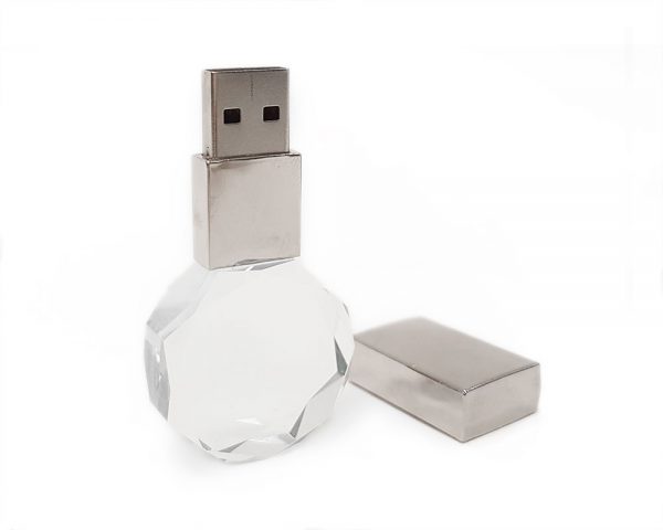 Флешка кристалл с 3d гравировкой