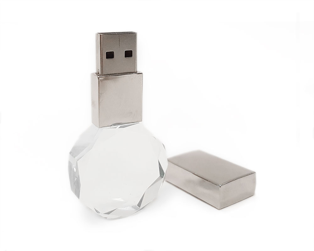 Флешка кристалл с 3d гравировкой